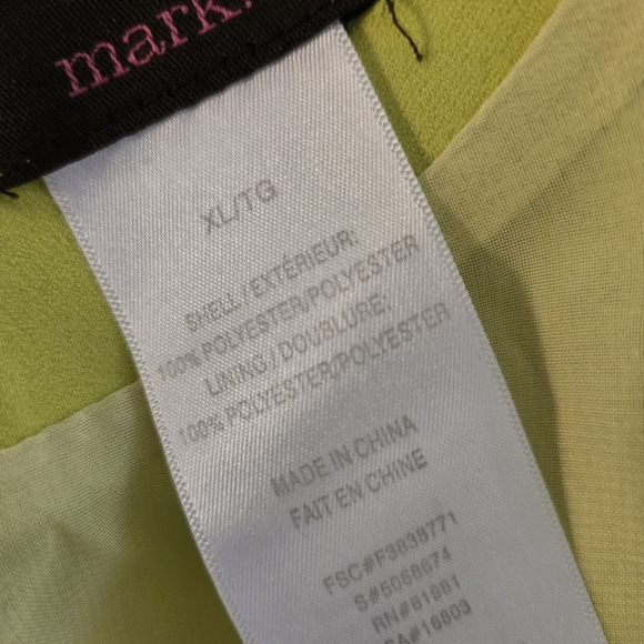 Mark Women's Bright Yellow-Green Dress - Picture 4 of 4